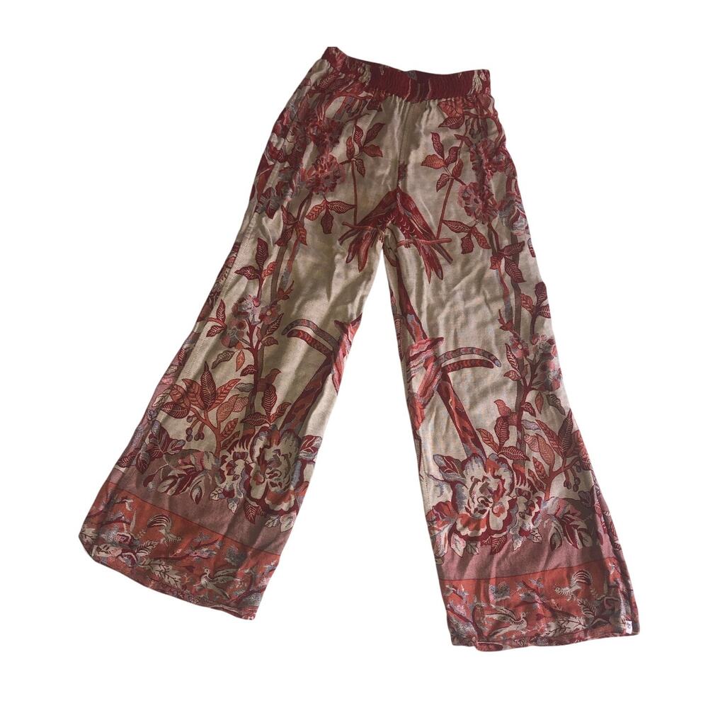 Brahmaki Pants Size S/M Ecofriendly Wide Leg Relaxed Fit Fit Boho Resort Beach - Picture 4 of 9